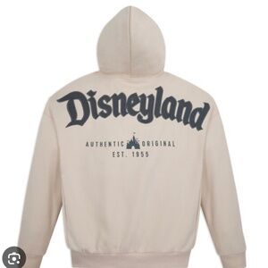 Disneyland Logo Zip Hoodie for Adults – Beige